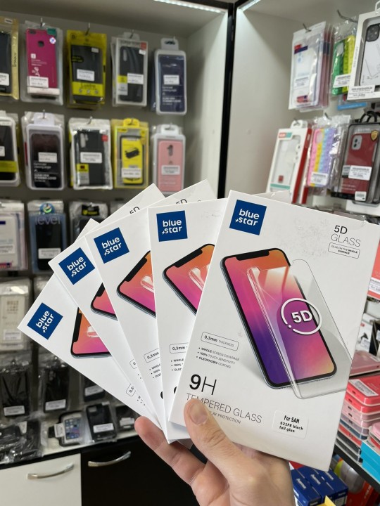 Стъклен протектор за Samsung S23 Plus - цялостен 5D, с черна рамка