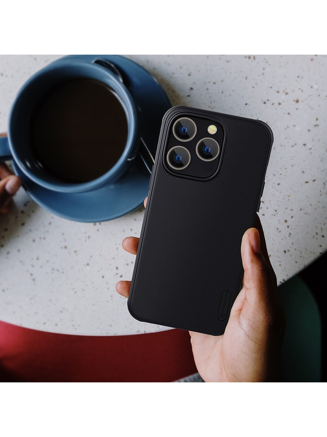 Кейс за iPhone 14 Pro - Nillkin Super Frosted Shield Pro, Black