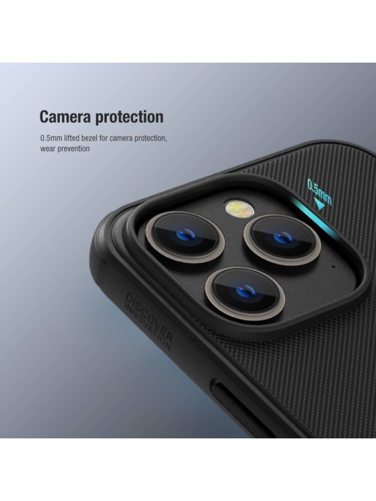 Кейс за iPhone 14 Pro - Nillkin Super Frosted Shield Pro, Black