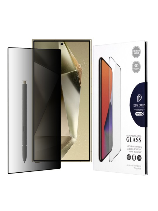 Стъклен протектор за Samsung S24 Ultra - Privacy, за целия дисплей