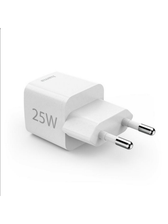 Бързо зарядно HAMA USB-C 25 W, бяло - "Eco"