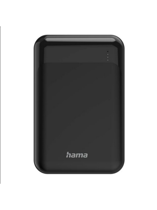 Външна батерия HAMA "Eco Power 10", 10000 mAh, 1 x USB-C, 2 x USB-A, черен