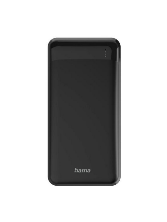 Външна батерия HAMA "Eco Power 20", 20000 mAh, 1 x USB-C, 2 x USB-A, черен