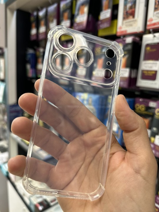 Калъф за iPhone 18 Pro - AntiShock, със защита на камерите, прозрачен