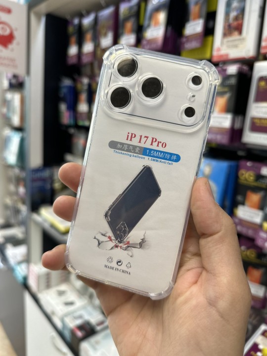 Калъф за iPhone 18 Pro - AntiShock, със защита на камерите, прозрачен