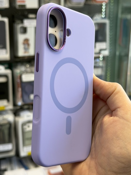 Калъф за iPhone 17 - Lux Silicone Magsafe - Purple