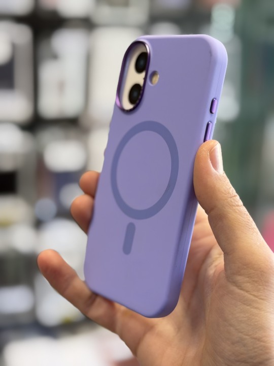 Калъф за iPhone 17 - Lux Silicone Magsafe - Purple
