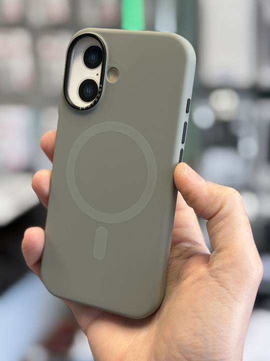 Калъф за iPhone 17 - Lux Silicone Magsafe - Grey
