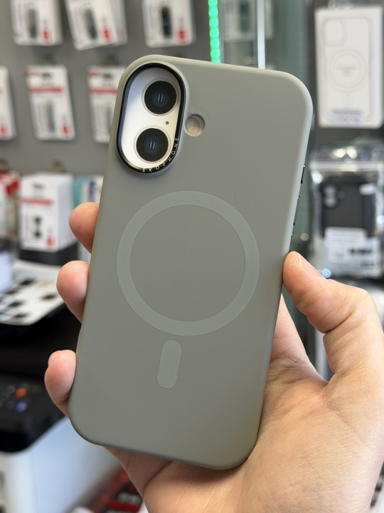 Калъф за iPhone 17 - Lux Silicone Magsafe - Grey