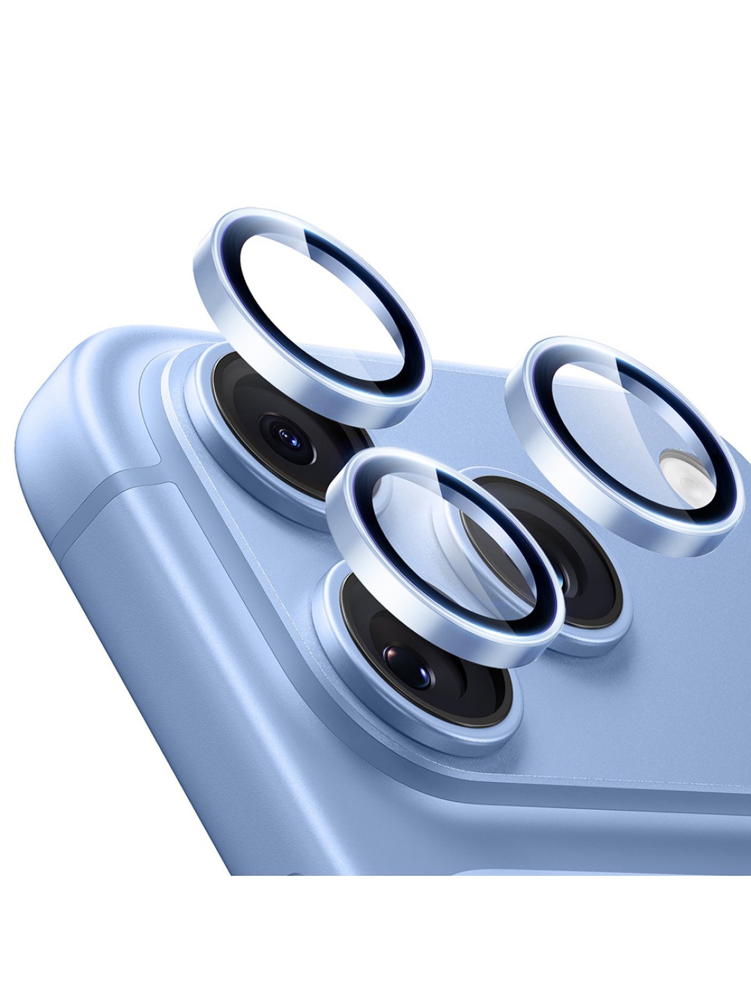Протектори за камера за iPhone 18 Pro - 3 броя, Light Blue