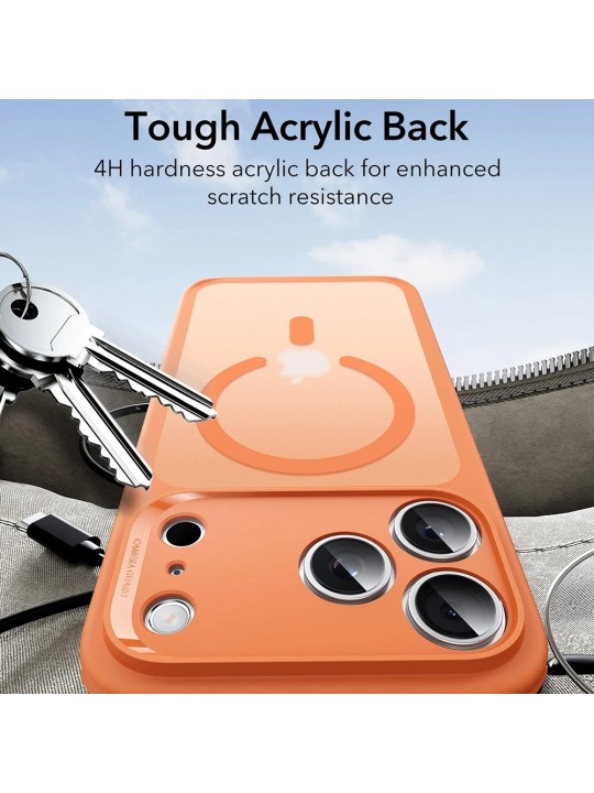 Калъф за iPhone 17 Pro - ESR Classic Hybrid HaloLock, Frosted Orange