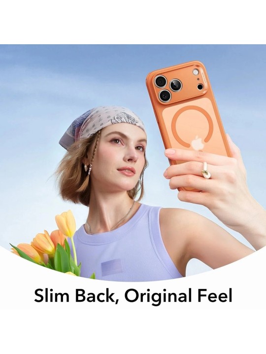 Калъф за iPhone 17 Pro - ESR Classic Hybrid HaloLock, Frosted Orange