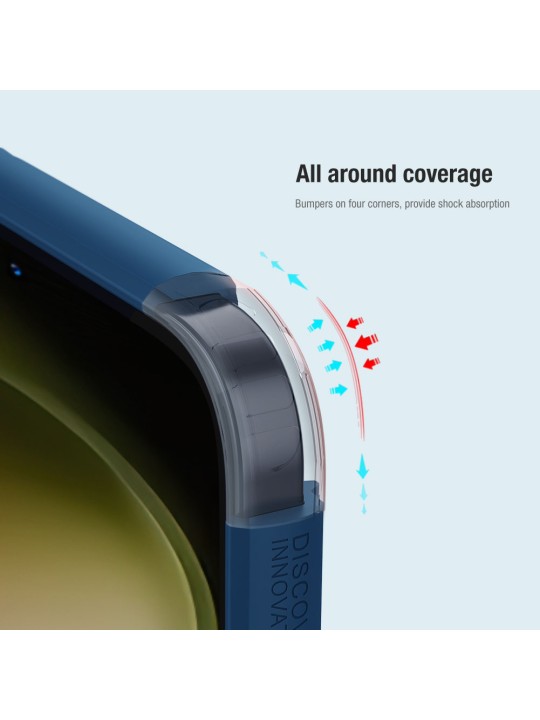 Калъф за Samsung S24 FE - Nilkin Super Frosted Shield Pro, Blue