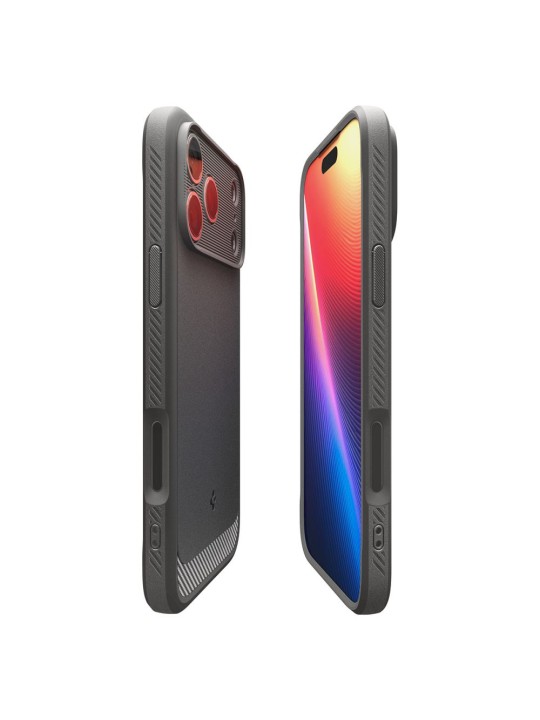 Калъф Spigen - Rugged Armor MagSafe - iPhone 17 Pro - Grey