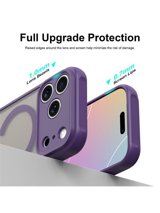 Калъф за iPhone 18 Pro - HaloFrost II MagSafe - Dark Cherry