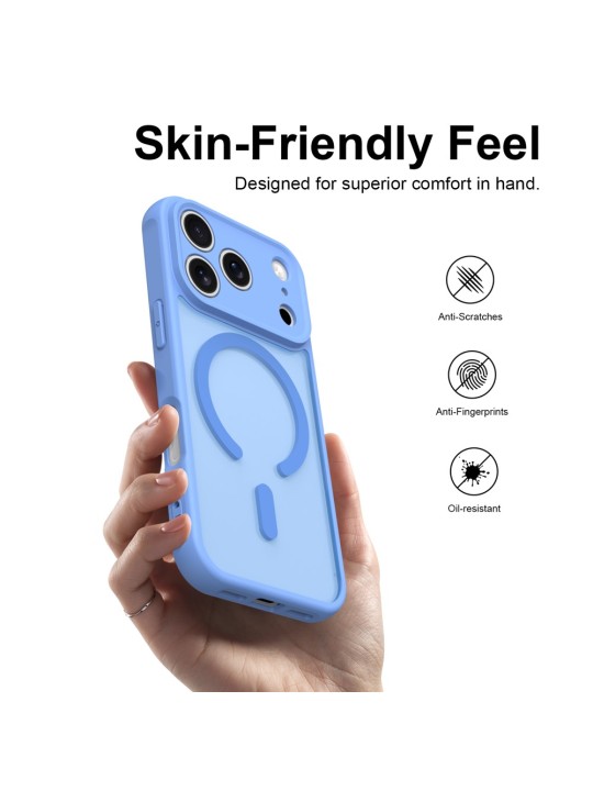 Калъф за iPhone 18 Pro - HaloFrost II MagSafe - Light Blue