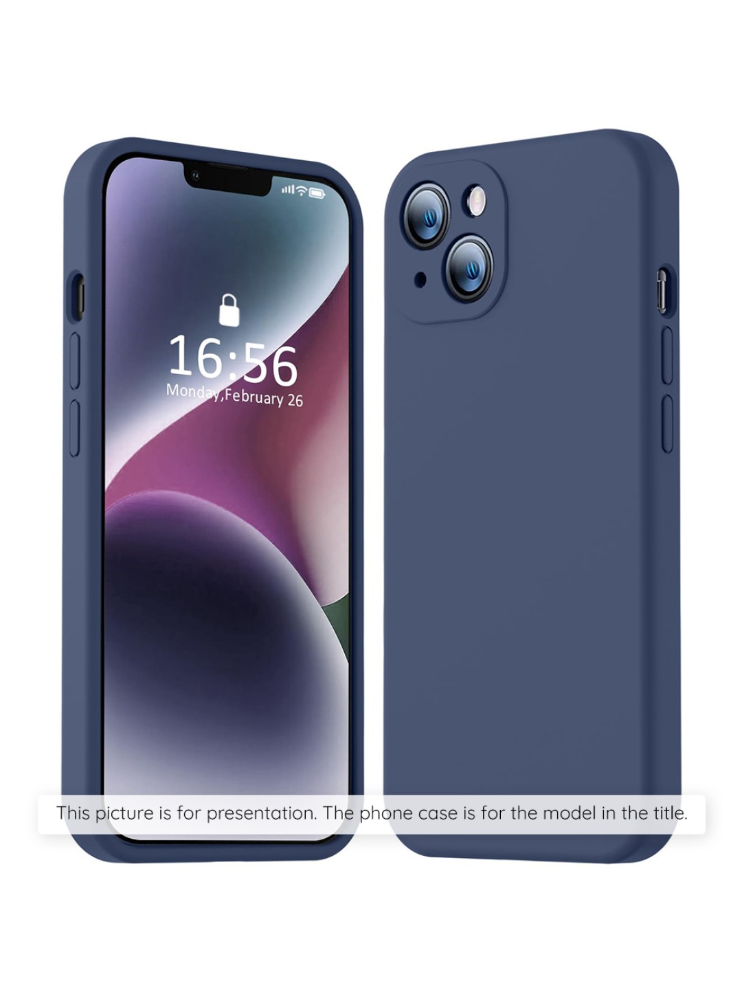 Калъф за Xiaomi Redmi 14C - SoftFlex, Navy Blue