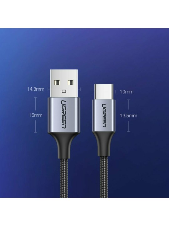Кабел UGREEN USB-A към USB-C, 2.0m 3A US288