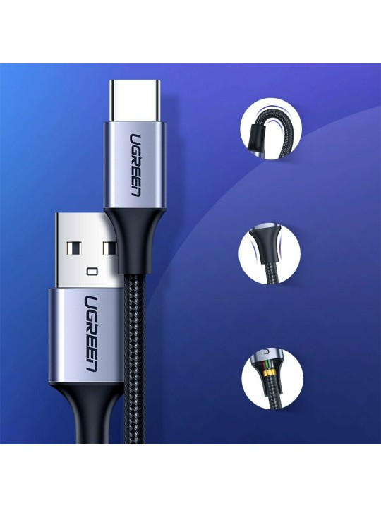 Кабел UGREEN USB-A към USB-C, 2.0m 3A US288