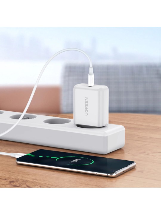 Кабел UGREEN USB-C към USB-C 3A 60W 1.0m US264, 60518