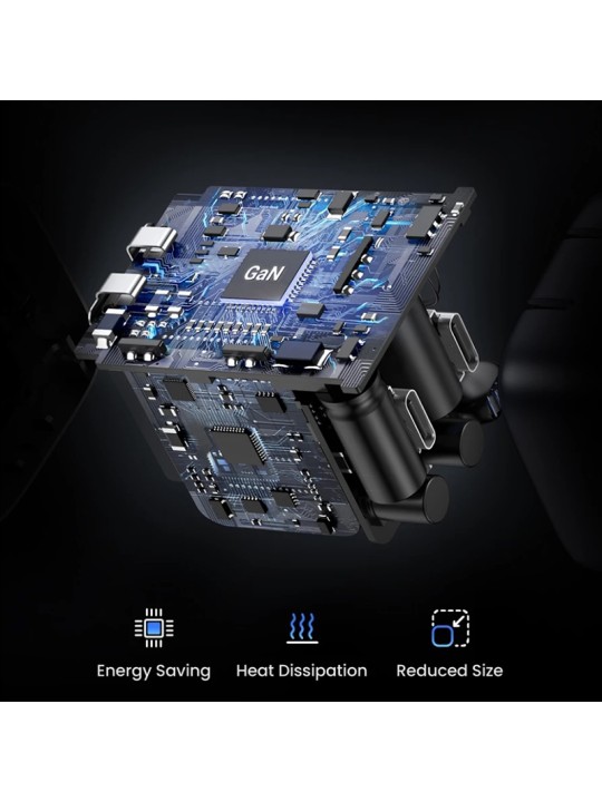 Бързо зарядно UGREEN 20W X512 USB-C GAN, Black