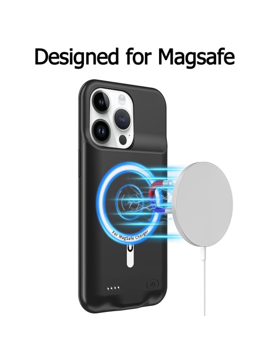 Калъф за iPhone 15 Pro Max, с вградена батерия, Magsafe - Battery Case
