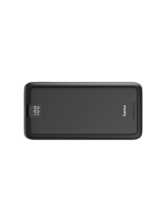 Външна батерия HAMA "Performance 10", 10000 mAh, 1 x USB-C, 2 x USB-A, черен