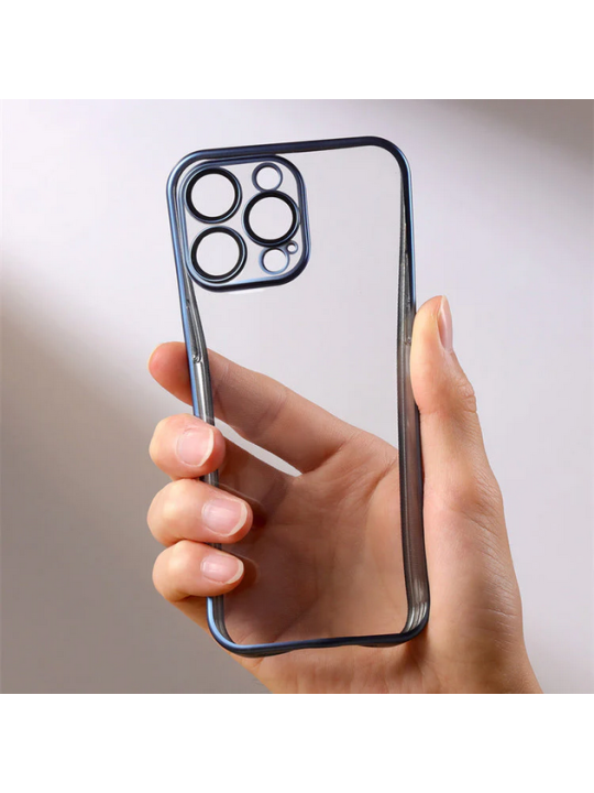 Калъф за iPhone 15 Pro - JoyRoom JR-15Q2, със защита на камерите, Blue