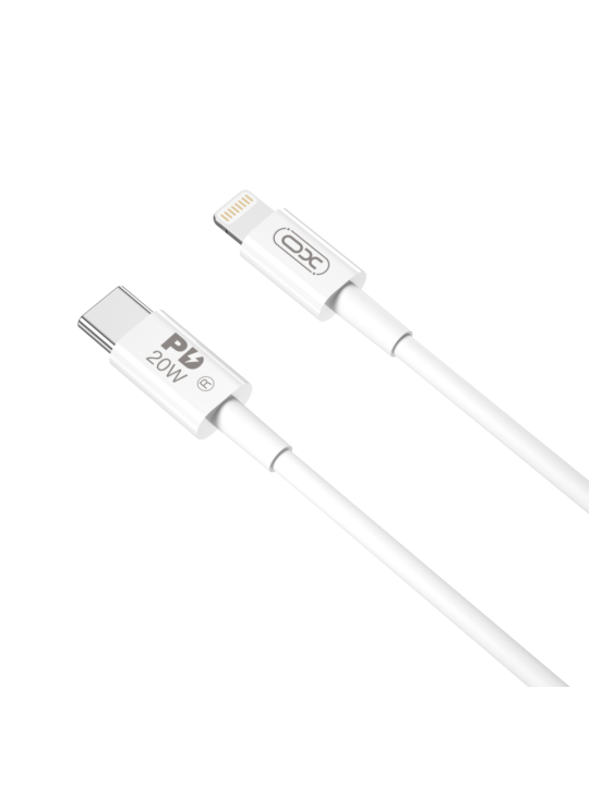 Кабел USB-C към Lightning, PD 20W - XO NB-Q189A 1.0m, за iPhone