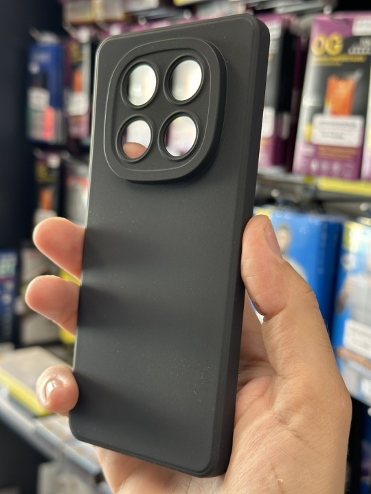Калъф за Xiaomi Poco X7, Silicone Matt - черен
