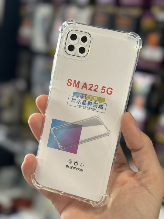 Калъф за Samsung A22 5G, Antishock - прозрачен