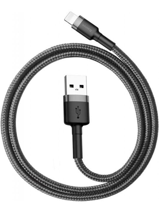 Кабел за iPhone - Lightning - Baseus Cafule 2.0m 1.5A, с оплетка