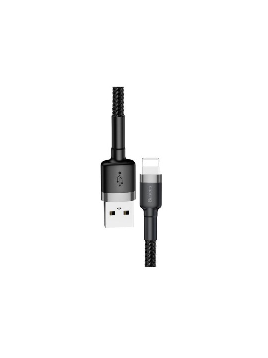 Кабел за iPhone - Lightning - Baseus Cafule 2.0m 1.5A, с оплетка