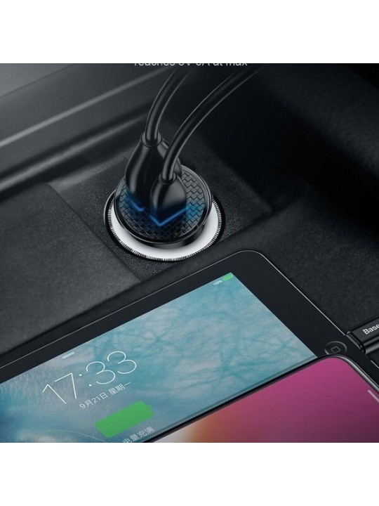 Зарядно за кола Baseus USB-C+USB-A 30W, CCALL-YS01