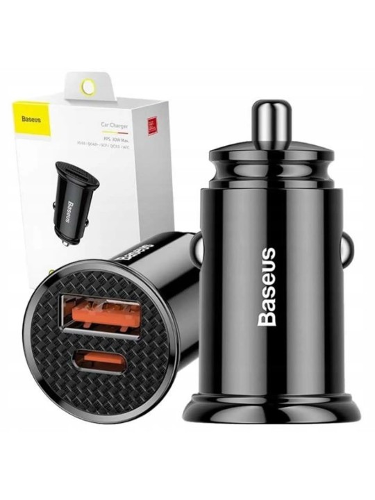 Зарядно за кола Baseus USB-C+USB-A 30W, CCALL-YS01