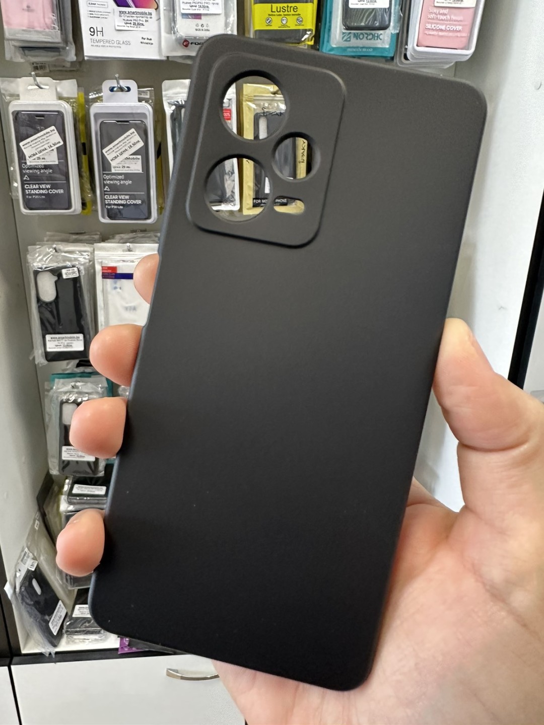 Калъф за Xiaomi Redmi 12C, Black Matt силикон