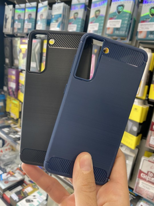 Калъф за Samsung S21 - Carbon fiber, черен