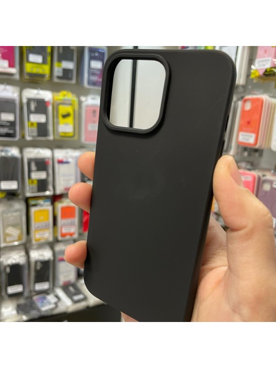 Кейс за iPhone 13 Pro - силикон - черен мат