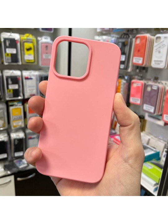 Кейс за iPhone 13 Mini - силикон - розов мат
