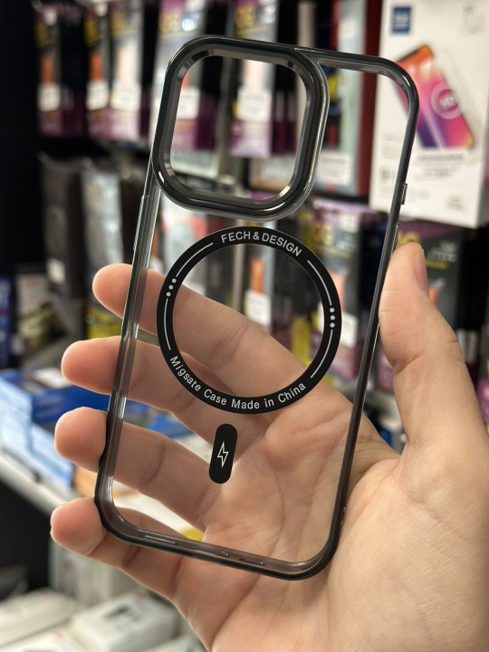 Калъф за iPhone 16 Pro - Luxury with MagSafe, Black Frame