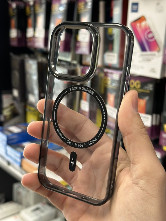 Калъф за iPhone 16 Pro - Luxury with MagSafe, Black Frame
