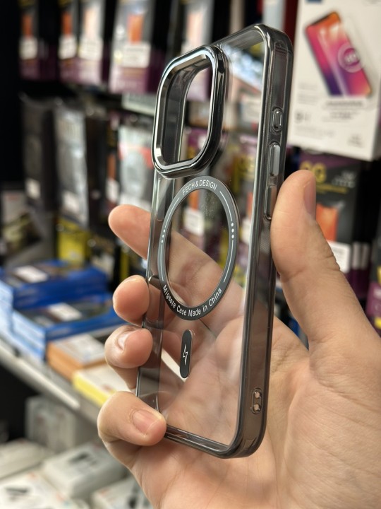 Калъф за iPhone 16 Pro - Luxury with MagSafe, Black Frame