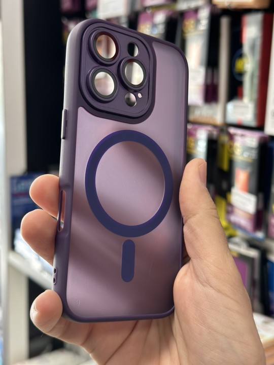 Калъф за iPhone 16 Pro - Luxury with MagSafe, Purple Matt