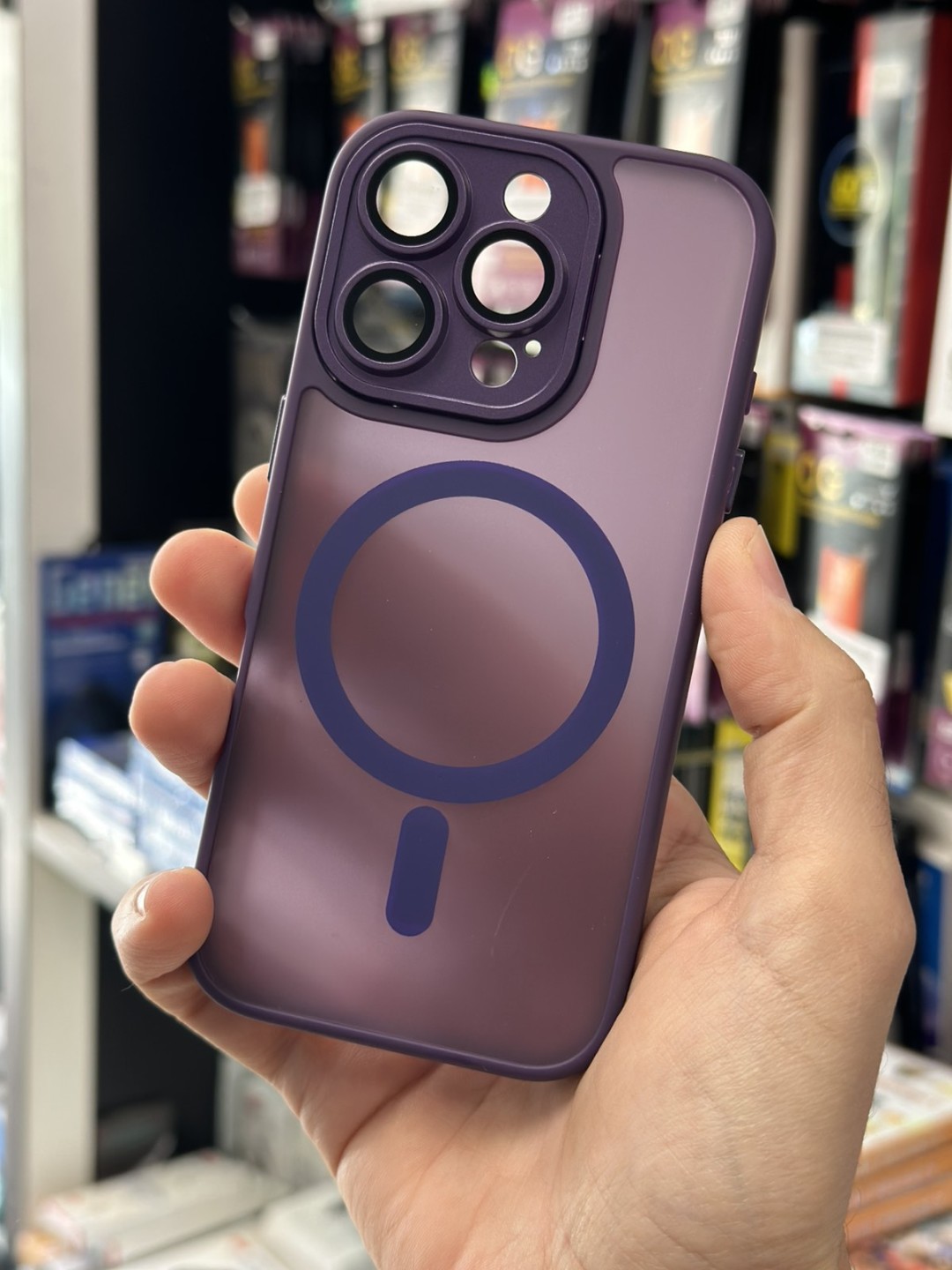 Калъф за iPhone 16 Pro - Luxury with MagSafe, Purple Matt