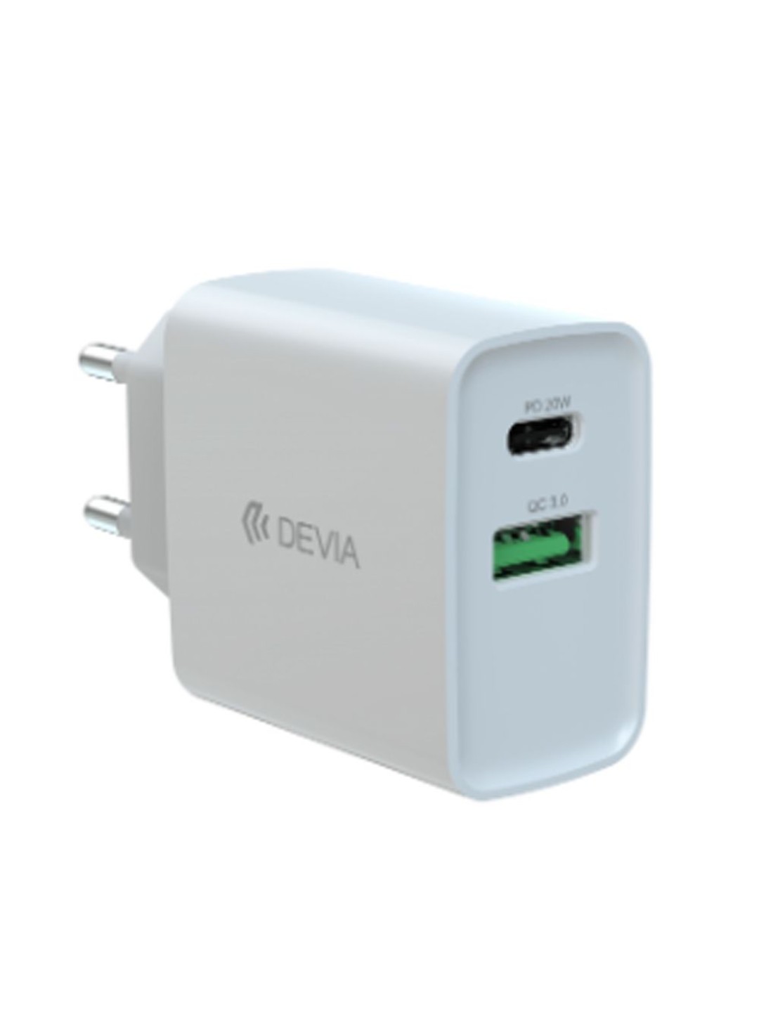 Зарядно 220V 20W - PD+QC Quick Charger Devia Smart Series