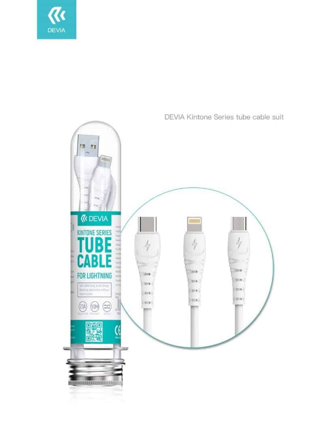 Кабел USB Type-C - Devia Kintone Series - 1.0m