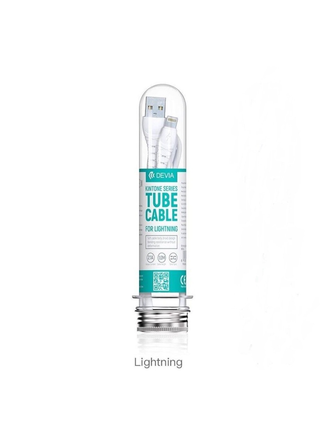 Кабел за iPhone Lightning - Devia Kintone Series - 2.1A, 1.0m