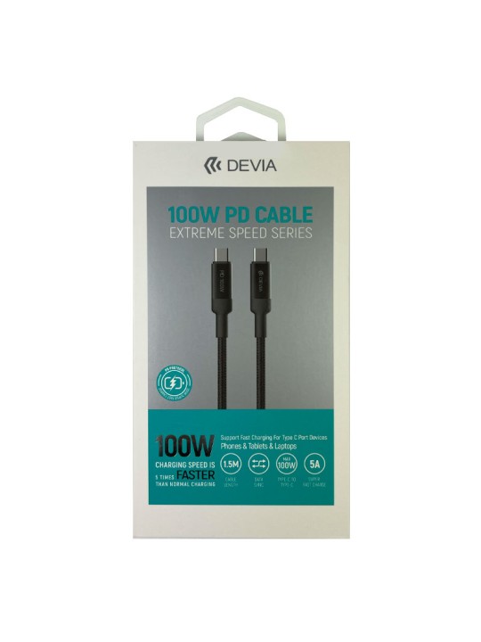 Кабел USB Type-C към Type-C - Devia Extreme Speed Series 100W PD