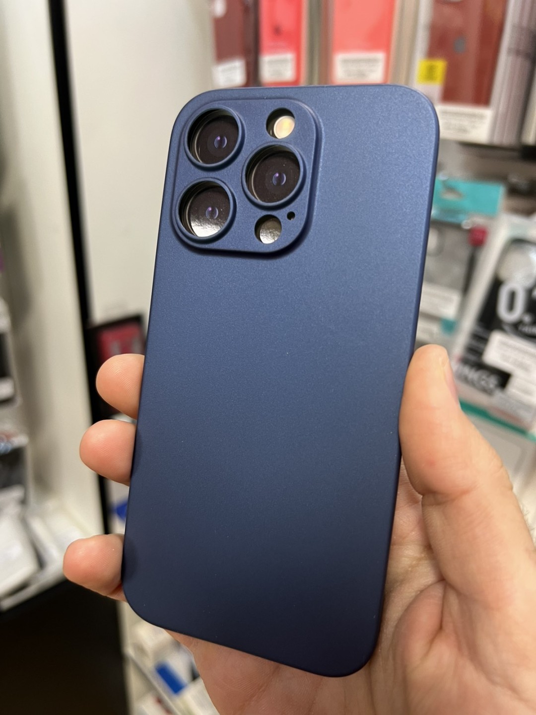 Калъф за iPhone 14 Pro - DEVIA Wing Series, matte blue
