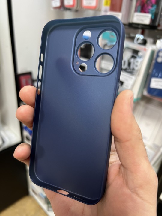 Калъф за iPhone 14 Pro - DEVIA Wing Series, matte blue